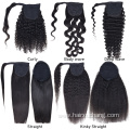 Top Quality Brazilian Ponytail Extensions Human Hair Ponytail Curly Drawstring Ponytails For Black Women